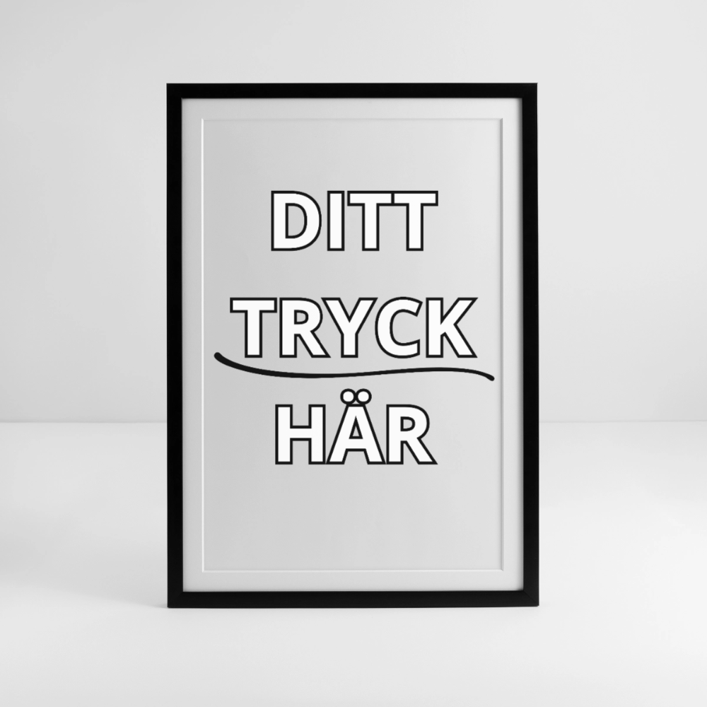 Inramad affisch (49 × 69 cm) - svart