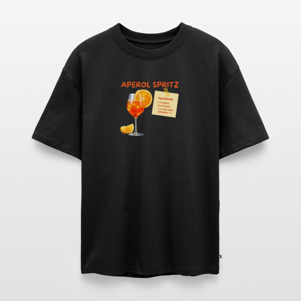 Aperol Spritz Oversized premium-T-shirt unisex - svart