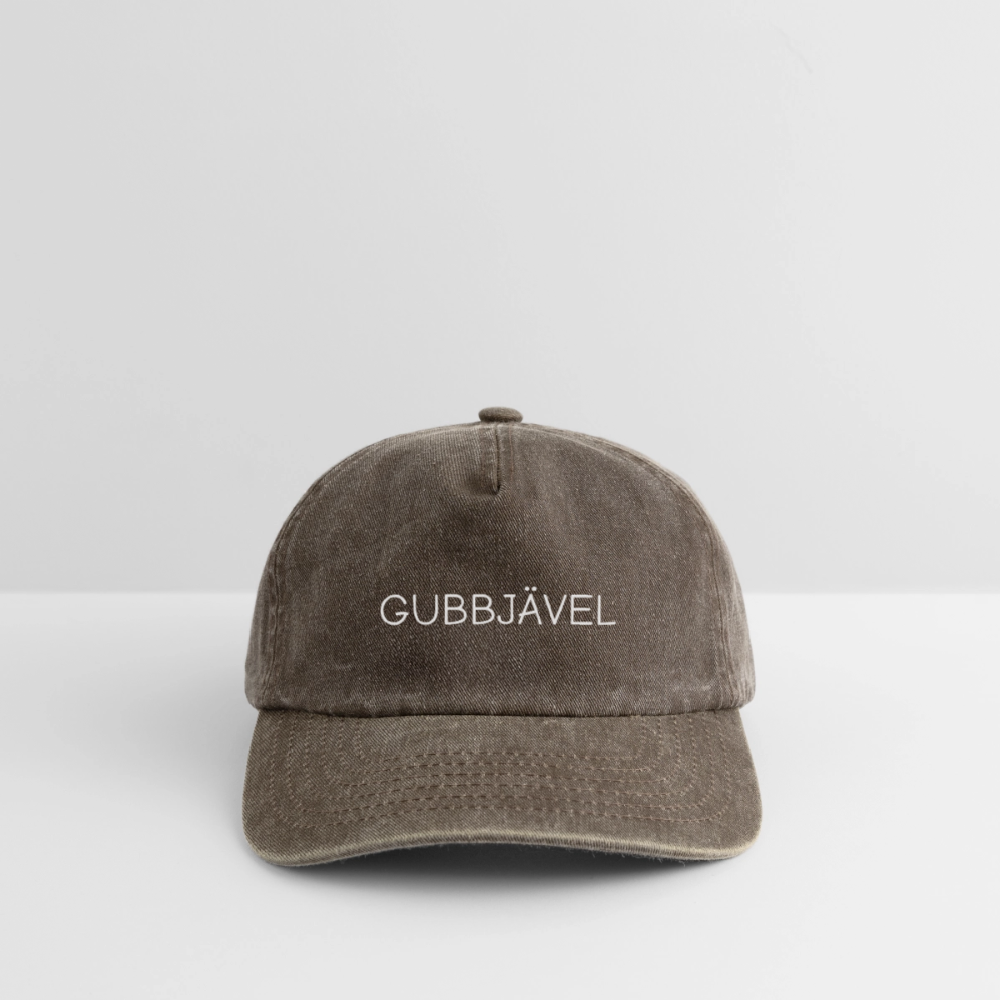 Gubbjävel vintagekeps - vintagebrun