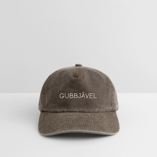 Gubbjävel vintagekeps - vintagebrun