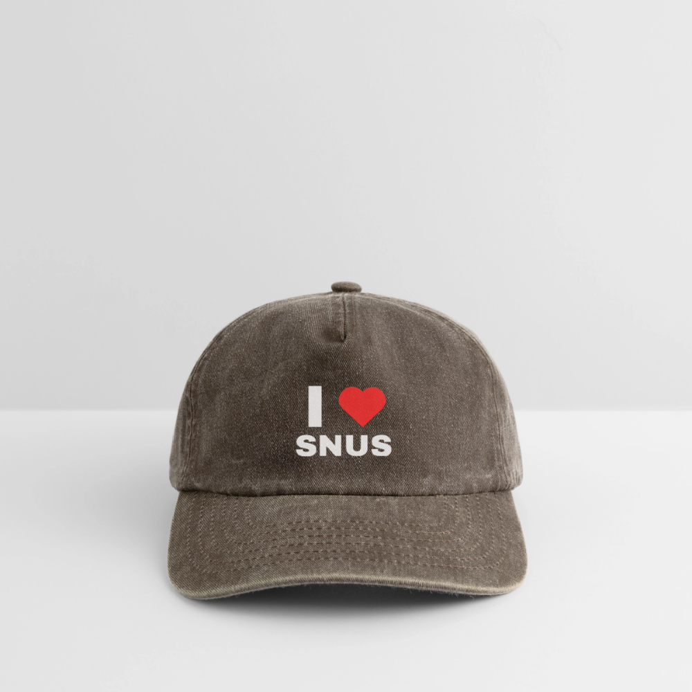 I love snus Vintagekeps - vintagebrun