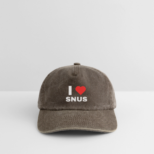 I love snus Vintagekeps - vintagebrun