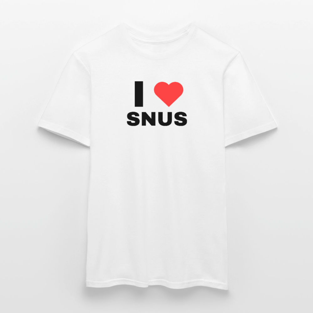 I love snus T-shirt herr - vit