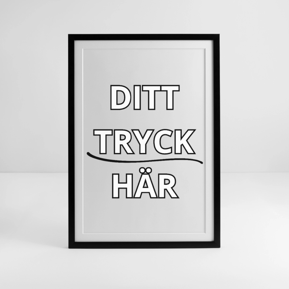 Inramad affisch (49 × 69 cm) - svart