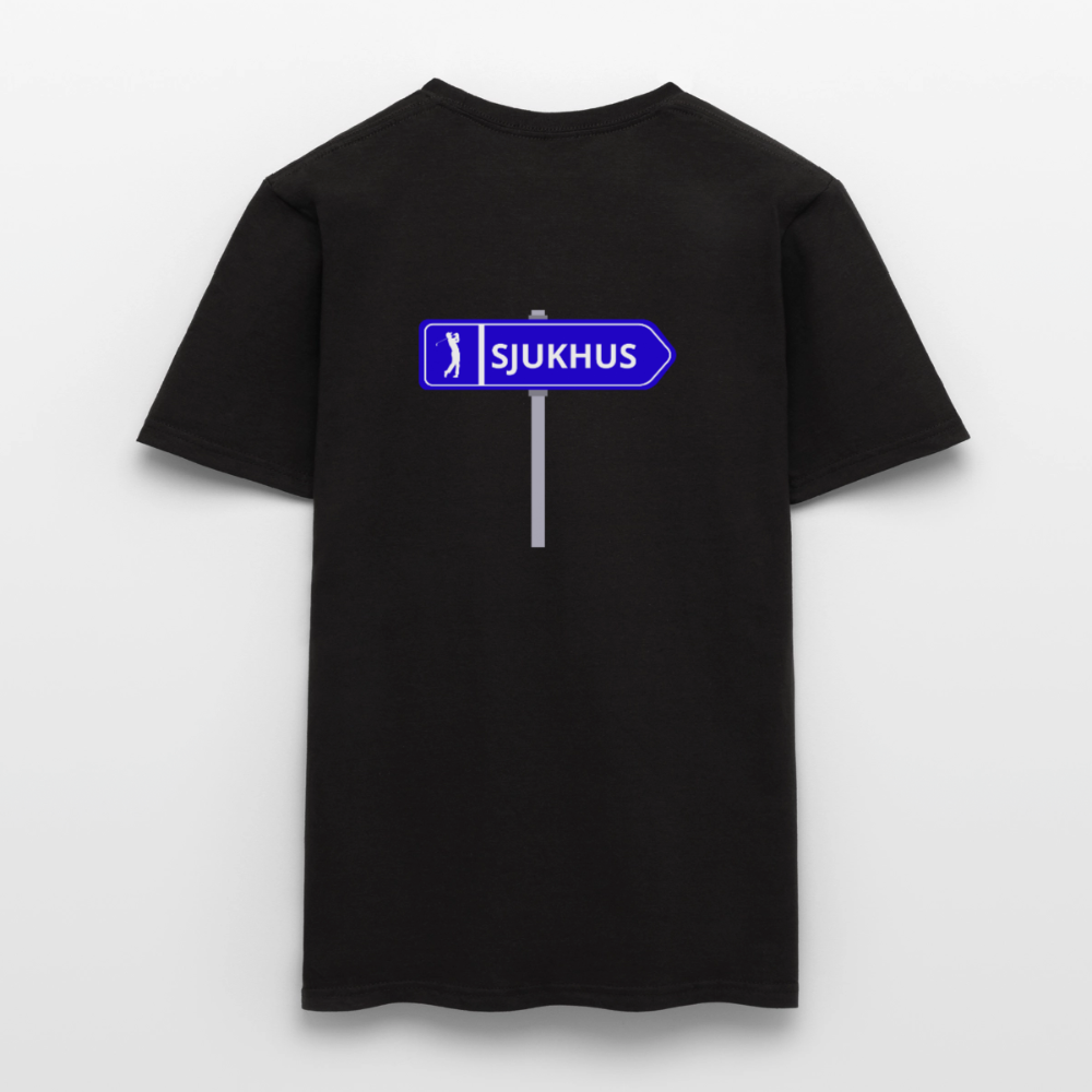 Sjukhus skylt T-shirt herr - svart